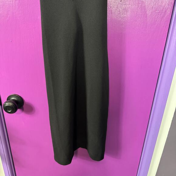 Solace London Edita Mini Dress Black US 2 Crisscross Back Deep V Minimalist - Picture 4 of 10